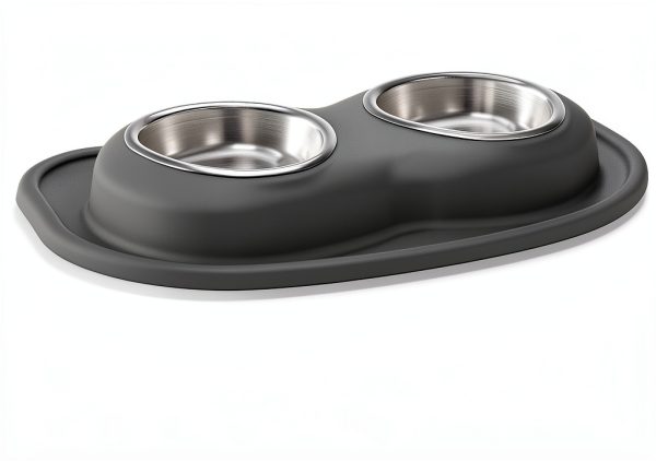 WeatherTech Pet Travel Bowl Light Grey Dishwasher Safe-1