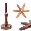 SnapMorph Wood Trivet Set Heat Protection Space Saving-4
