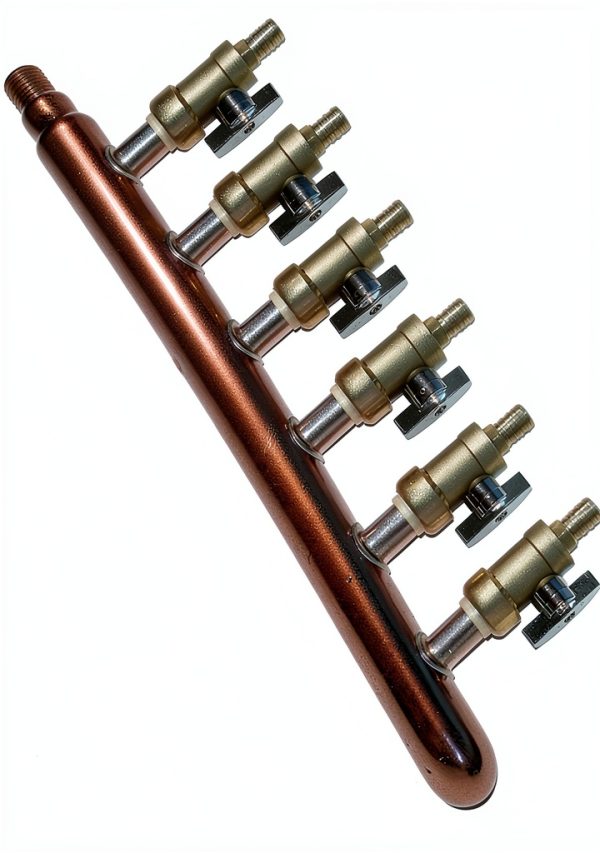 Brass Barbed Manifold Fitting Vilmark 6 Port-0