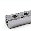 GASHER 5‑Way 7‑Port Aluminum Manifold Fitting NPT Threaded Silvery-6