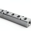 GASHER 5‑Way 7‑Port Aluminum Manifold Fitting NPT Threaded Silvery-1