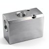GASHER 5‑Way 7‑Port Aluminum Manifold Fitting NPT Threaded Silvery-5