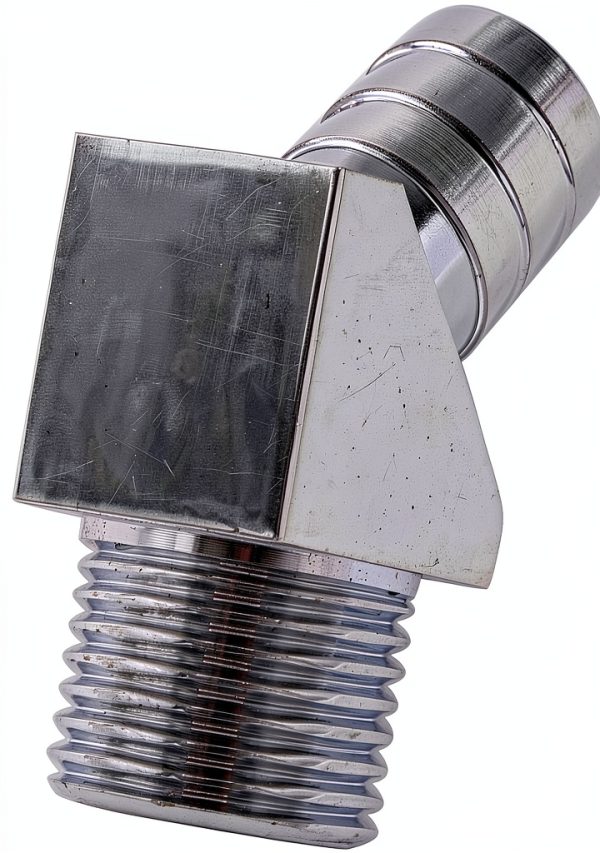 Manifold Fitting TAKPART 45 degree half inch NPT to 5/8 inch hose barb-1
