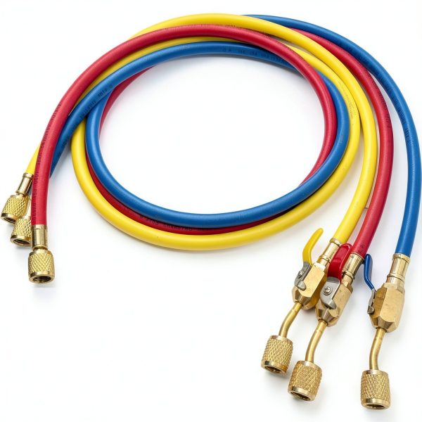 Yellow Jacket Manifold Fitting YJ60LL Brass Quick‑Connect 17.7" Length-3