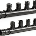 Efield PPSU PEX Manifold 4 Outlets Closed Pack of 2 Brass NPT-0