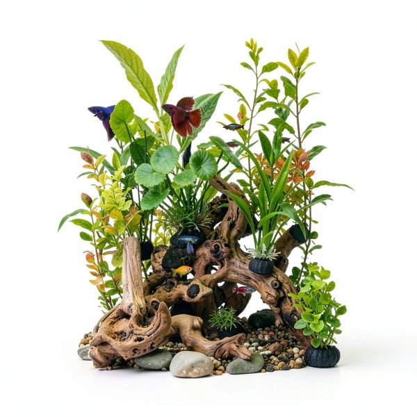 Driftwood Decoration Solsew Aquarium Wood Set 6 Natural Pieces-6