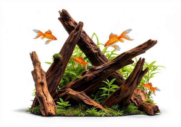 Natural Aquarium Driftwood awenyzen 4 pcs 4-8in Wood Branches for Tank-5