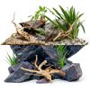 kathson Aquarium Driftwood Reptile Branches Wood Natural Spiderwood Driftwood for Aquarium 5-6" 11 Pcs Terrarium Ornament Trunk Fish Tank Log Habitat Decoration Tree Stump Decor Assorted Sizes Wood-2