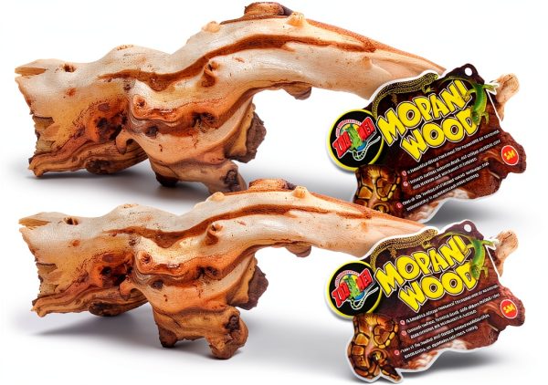 Zoo Med Tag Mopani Wood 2 Pack Aquarium Décor Hardwood-0