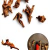 Tfwadmx 5PCS Aquarium Driftwood Branches 4''-7.8'' Reptiles Trunk Natural Wood Fish Tank Decoration Plant Stump Ornament Decor Assorted-3