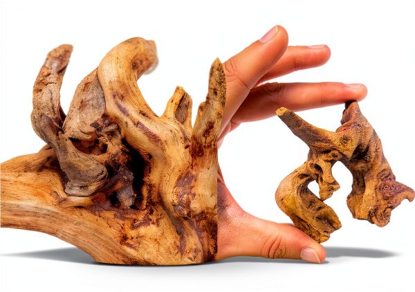 Tfwadmx 5PCS Aquarium Driftwood Branches 4''-7.8'' Reptiles Trunk Natural Wood Fish Tank Decoration Plant Stump Ornament Decor Assorted-4