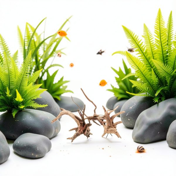 Aquarium Driftwood Branches Tustao Wood Décor Fish Tank 8-10cm-1