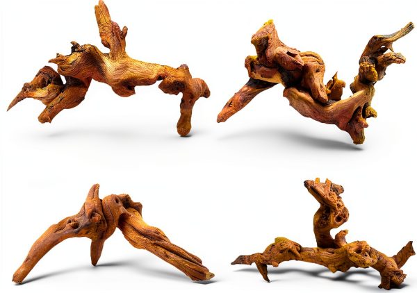 Natural Aquarium Driftwood awenyzen 4 pcs 4-8in Wood Branches for Tank-0