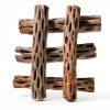 Natural Cholla Wood Hexagrowth Aquarium Décor Driftwood 5‑Piece 6"-0