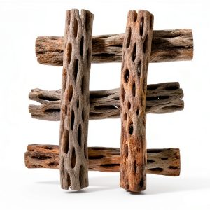 Natural Cholla Wood Hexagrowth Aquarium Décor Driftwood 5‑Piece 6"-0