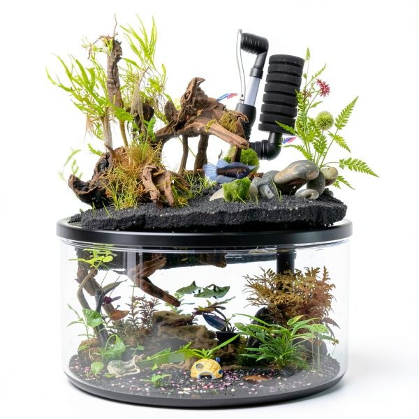Tfwadmx 5PCS Aquarium Driftwood Branches 4''-7.8'' Reptiles Trunk Natural Wood Fish Tank Decoration Plant Stump Ornament Decor Assorted-1