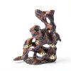 Natural Wood Aquarium Cave by redfeiyang – Multi‑Hole Hideout 7‑9″-5