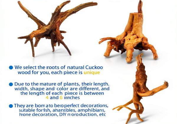 Natural Driftwood 8-Piece Set Vmiapxo Aquarium Décor Spider Wood 4‑6″-1