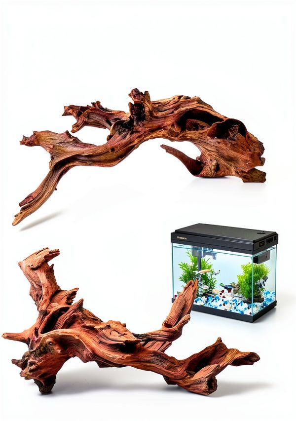 Natural Driftwood Aquarium Décor EFFIELER 7‑11 Inch 3‑Pack Mopani Wood-1