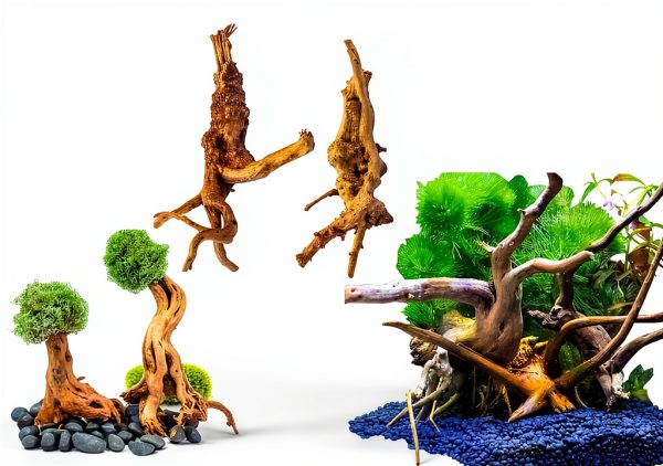 Natural Driftwood 8-Piece Set Vmiapxo Aquarium Décor Spider Wood 4‑6″-5