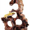 Natural Wood Aquarium Cave by redfeiyang – Multi‑Hole Hideout 7‑9″-4