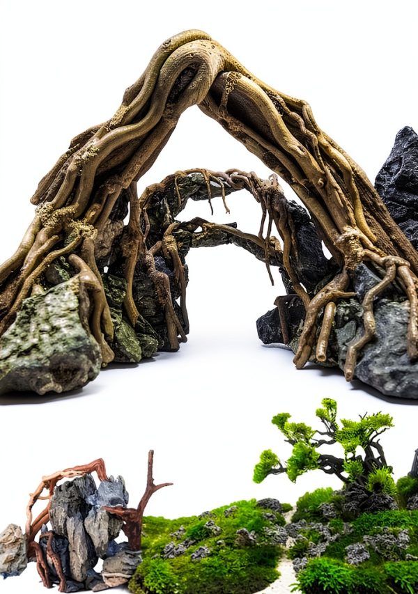 Natural Driftwood 8-Piece Set Vmiapxo Aquarium Décor Spider Wood 4‑6″-3