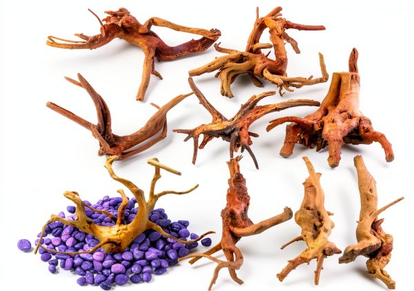 Natural Driftwood 8-Piece Set Vmiapxo Aquarium Décor Spider Wood 4‑6″-0